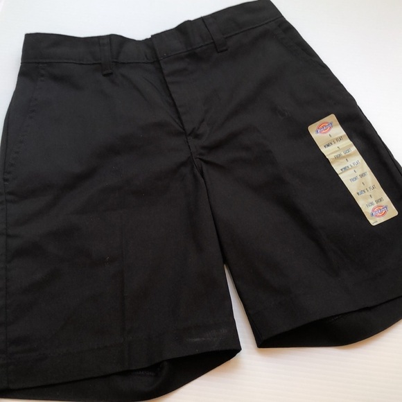 NWT DICKIES Black flat front zip shorts belt loops pockets Women’s 14 or 22 - Picture 11 of 15